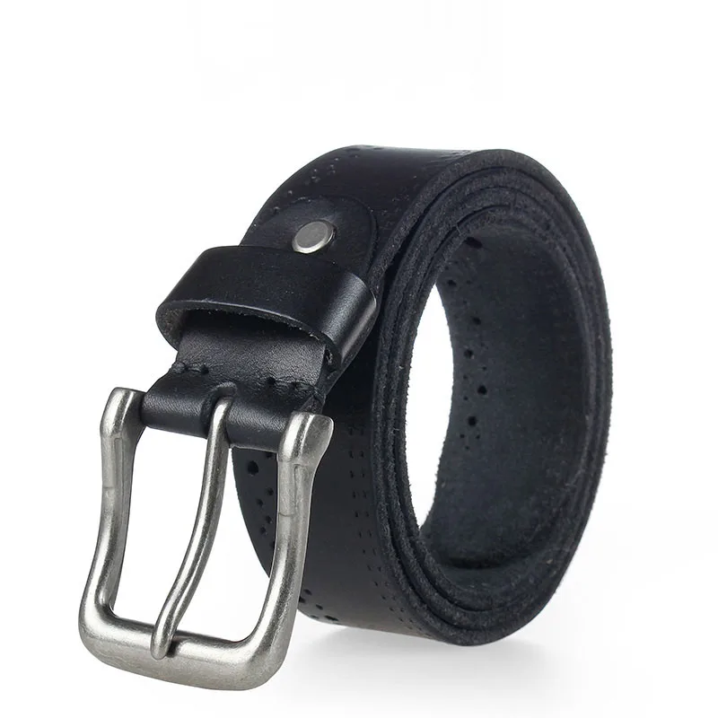 Мужской кожаный ремень из натуральной воловьей кожи коричневого цвета|mens leather belt