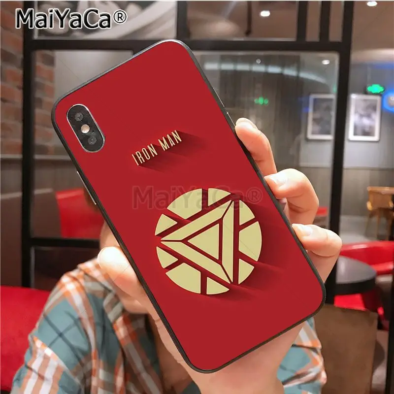 MaiYaCa Marvel супергерой чехол для телефона iphone 11 Pro X Xs Xr Xs max 8 7 6 6S Plus 5 5S SE cass
