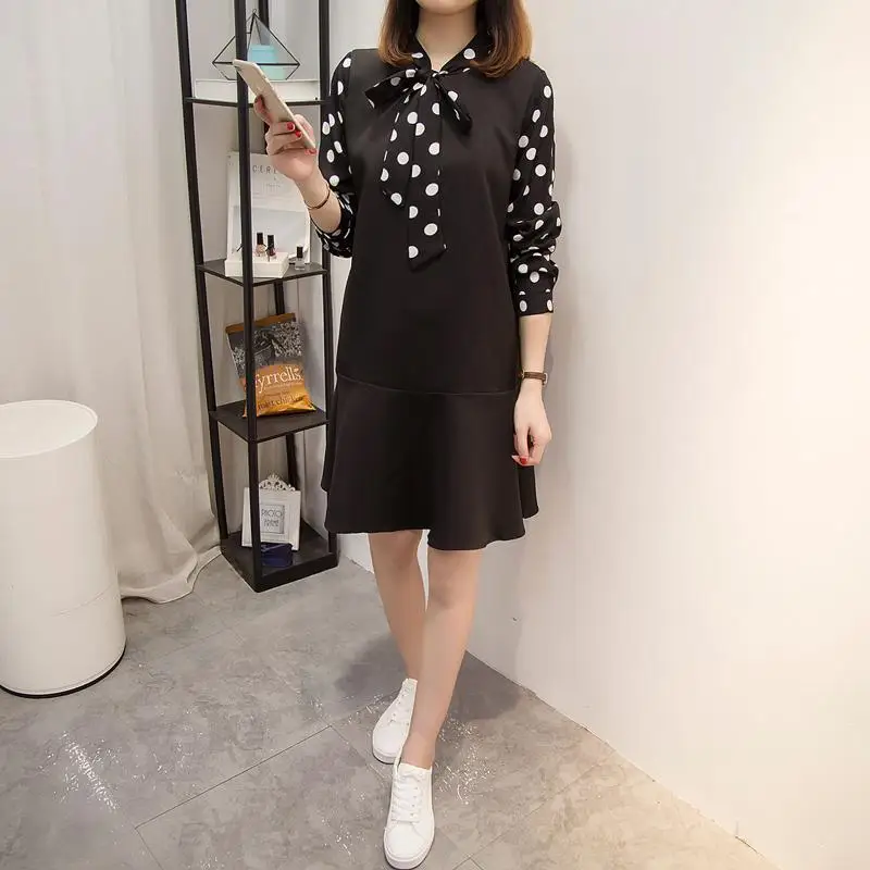 2018 новые осенние Повседневное свободные с воланами бантом острым углом шить