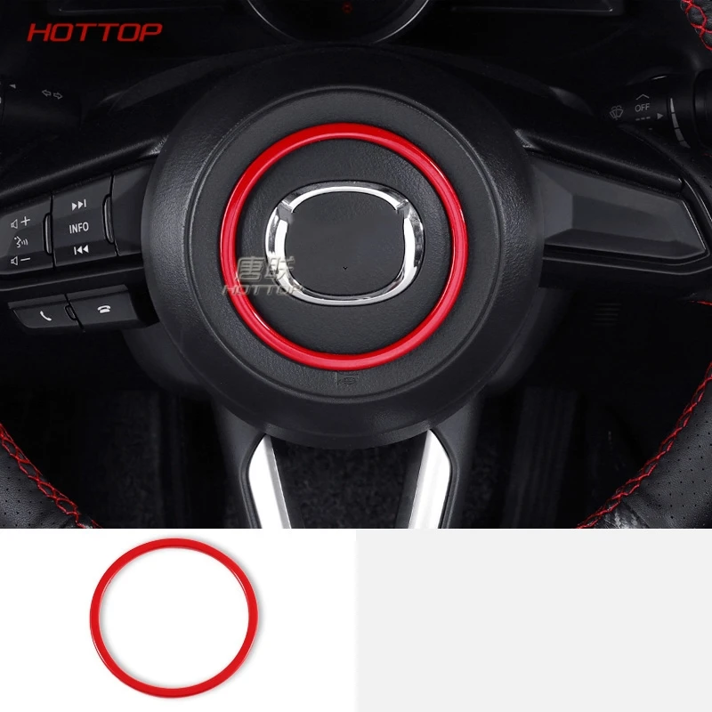 Накладка на руль, круглый чехол с блестками, наклейка для Mazda 3 6 CX3 CX-3 CX-5 CX5 CX8 CX 9 Axela ATENZA, автомобильный Стайлинг - Название цвета: A Red