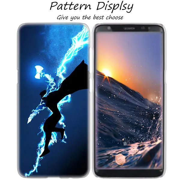 011 MLLSE Марвел герой Тор Горячий прозрачный жесткий чехол для samsung Galaxy S10 Lite S9 S8 Plus S7 S6 Edge S5 S4 Mini чехол - Цвет: 011