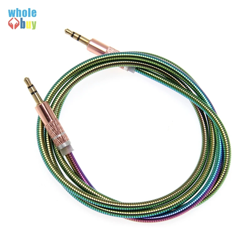 3.5mm Gradient color Audio Cable Male to Cloth Aux For iPhone Car Headphone Speaker Wire Line 200pcs/lot | Электроника