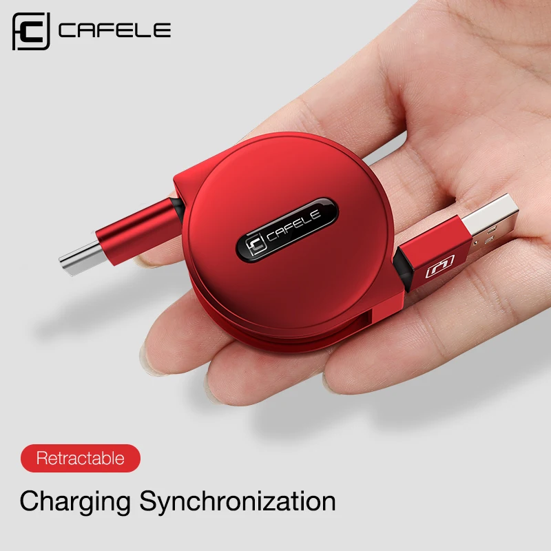 CAFELE type C зарядный кабель для huawei Honor 9 Xiaomi mi 6 5S samsung S8 Oneplus 5 ni выдвижной usb зарядки