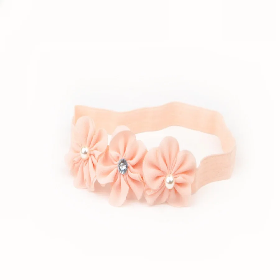 Новый модный Шифоновый Цветок на голову лента для волос повязка девочек