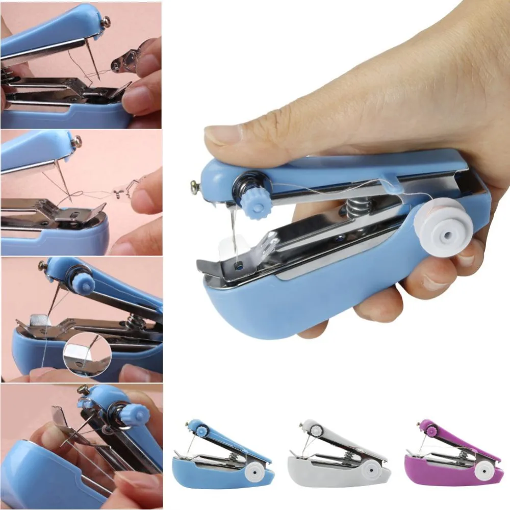 Мини швейная машина Лоскутная оверлок DIY Портативный Карманный ручной стежок