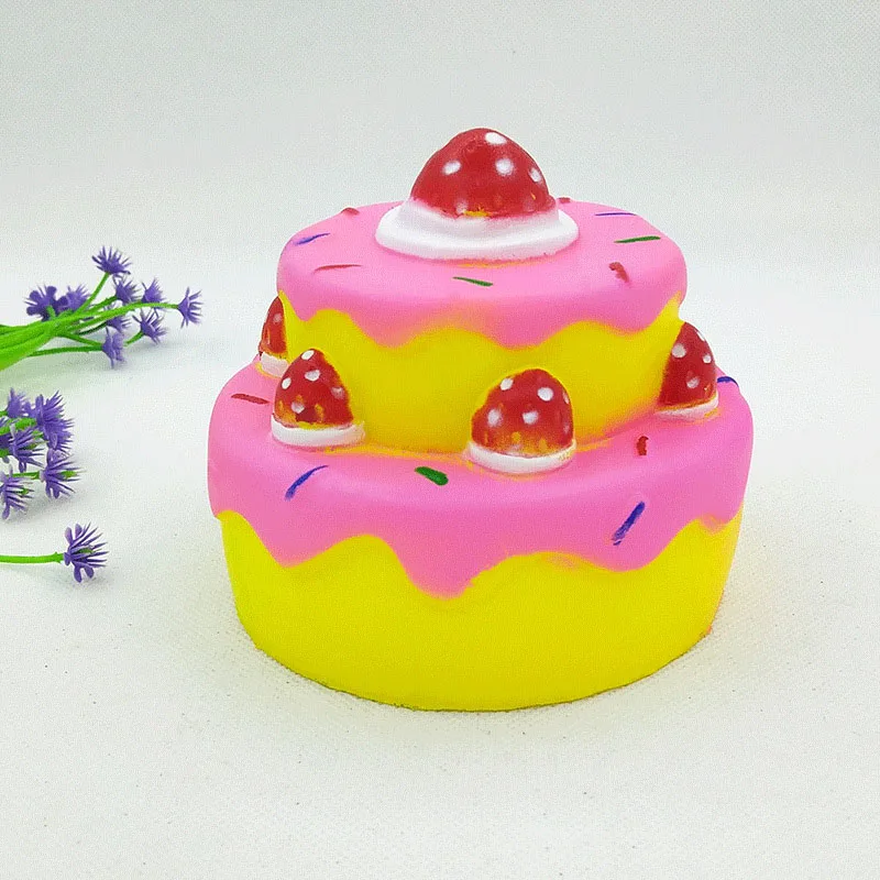 Set 14 Squishies клубничный торт ароматизированные медленно растущие сжимаемые игрушки снятие стресса игрушки мягкие Мультяшные игрушки сжимаемые новые капли - Цвет: Set 14