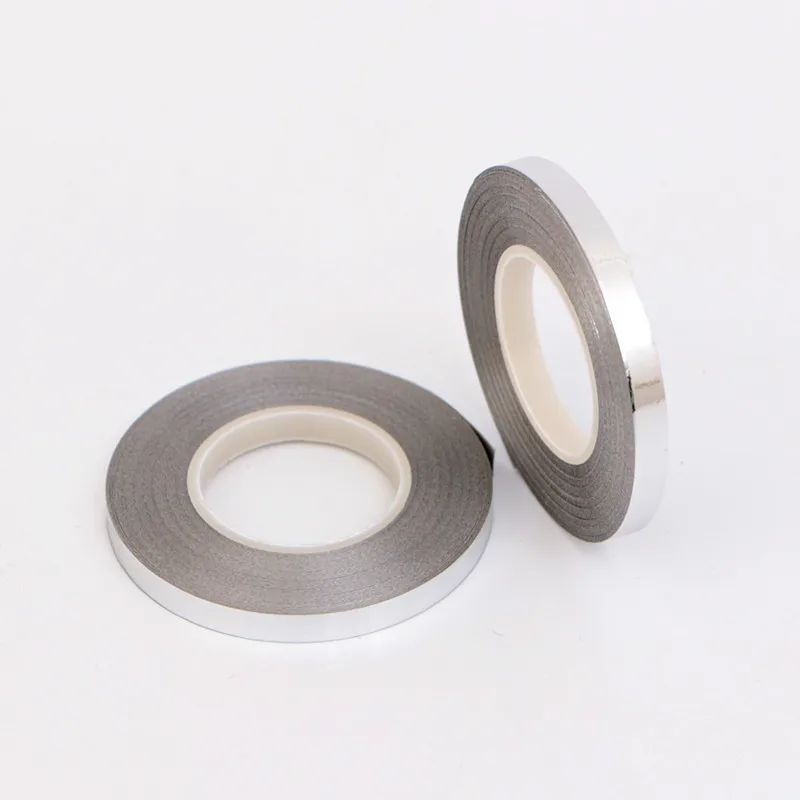 silver 2 шт., 5 мм* 10 м, розовая, золотая, серебристая, белая Фольга, латекс, воздушный шар, веревка, атласная лента для завивки, рулон, Балон, лента, веревка, вечерние аксессуары для воздушного шара - Цвет: silver