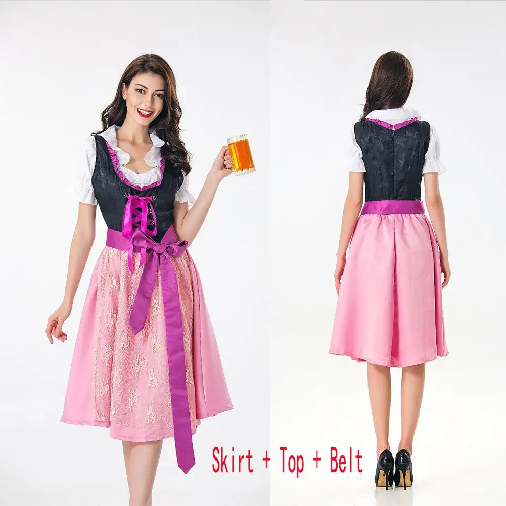 Модная одежда для Хэллоуина женская платья Октоберфеста Dirndl платье традиционный