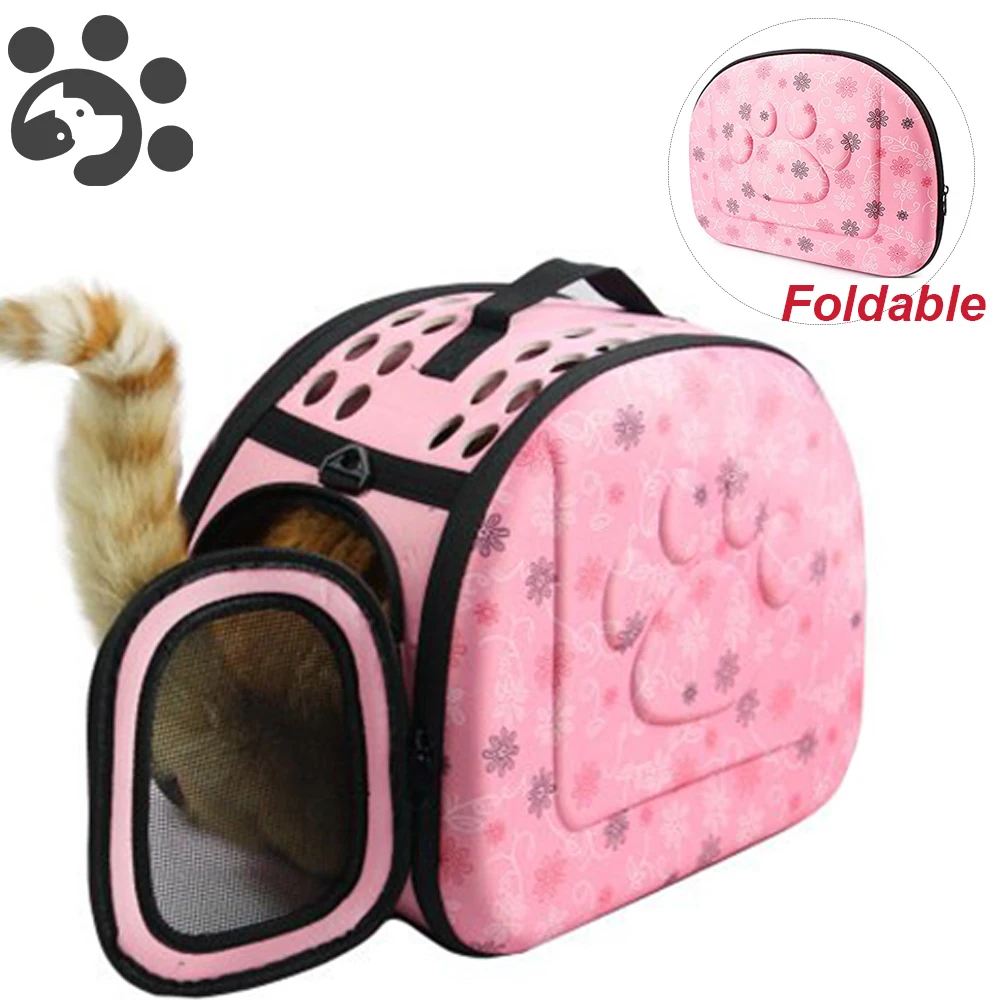 

Складная сумка-переноска для домашних животных, складная клетка для малых и средних собак и кошек, прочная сумка из ЭВА, сумка для переноски ...