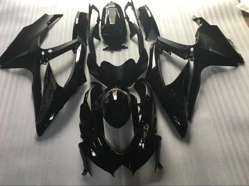 Набор обтекателей для GSXR600 750 K8 08 09 GSXR 600 GSXR750 2008 2009 матовый и глянцевый черный