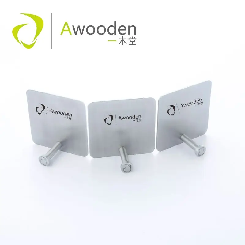 Крючок настенный квадратный из нержавеющей стали 3 шт. | Обустройство дома