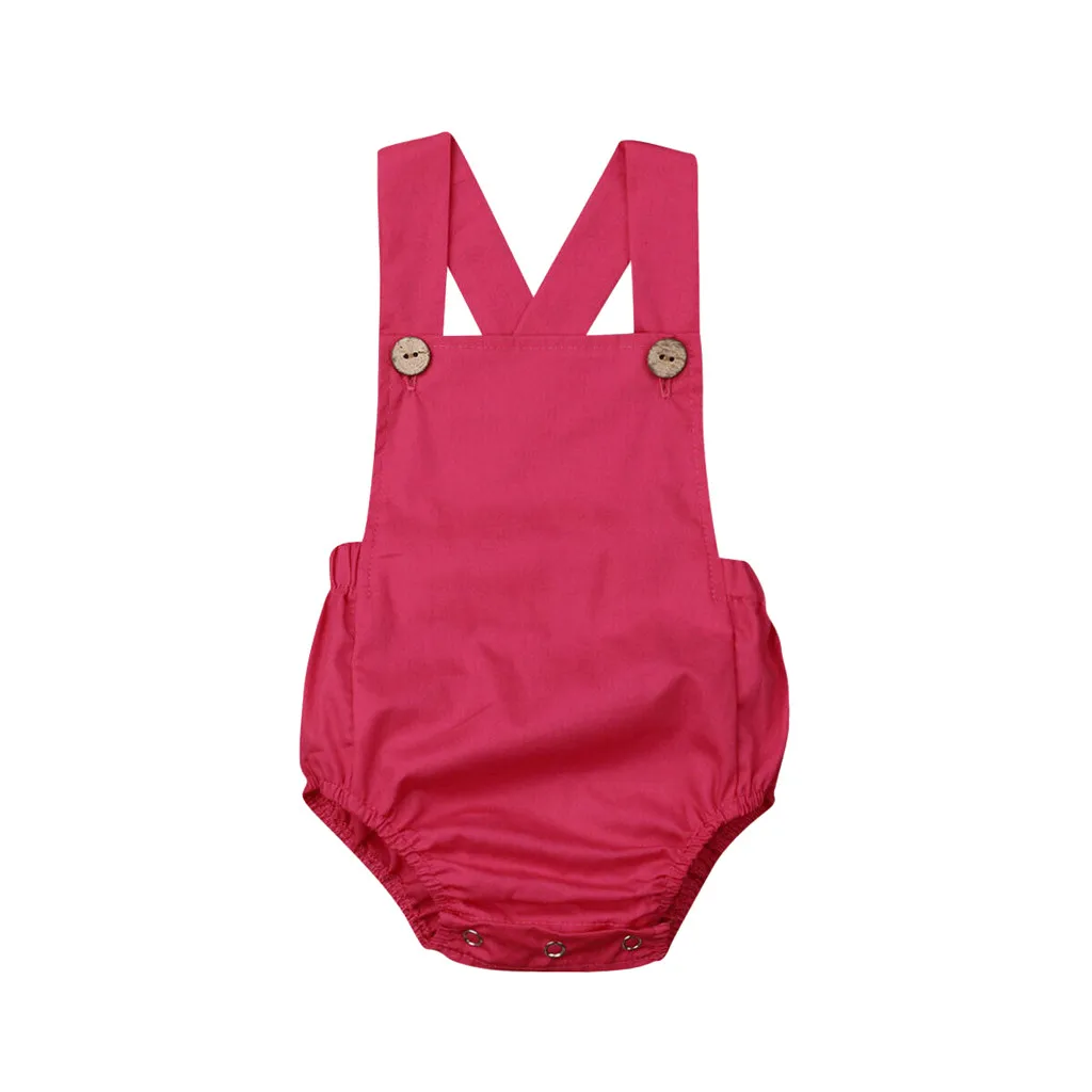 Newborn Baby Rompers Baby Boy Girls Sleeveless Plain Romper Baby Girls Jumpsuit Summer Infant One-pieces Striped Clothes Outfits