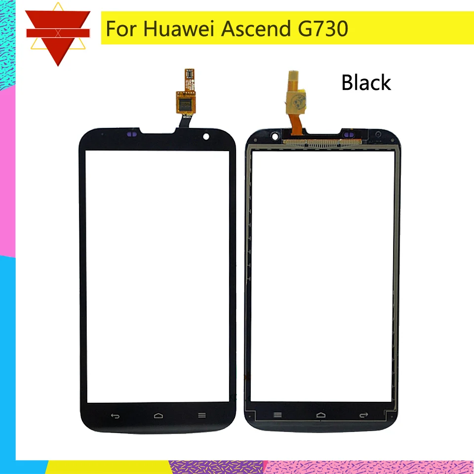 10 шт./лот для Huawei Ascend G730 G 730 сенсорный экран Сенсорная панель Датчик дигитайзер
