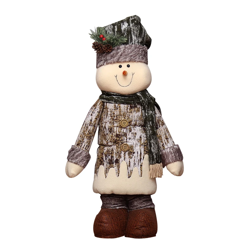 Navidad 2018 Рождественские куклы большой выдвижной Санта Клаус Снеговик