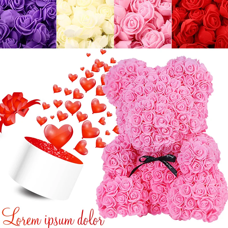 1 шт. пенополистирол белая пенопластовая форма медведя искусственный цветок