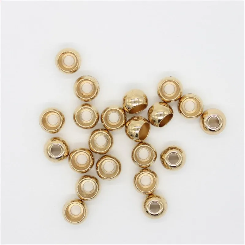 DoreenBeads 3 цвета амулеты из сплава металла и цинка Круглый покрытие конец шнура для
