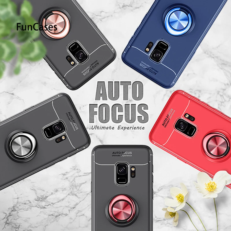Роскошный мягкий силиконовый автомобильный чехол держатель для samsung Galaxy S9 Plus S8 Note