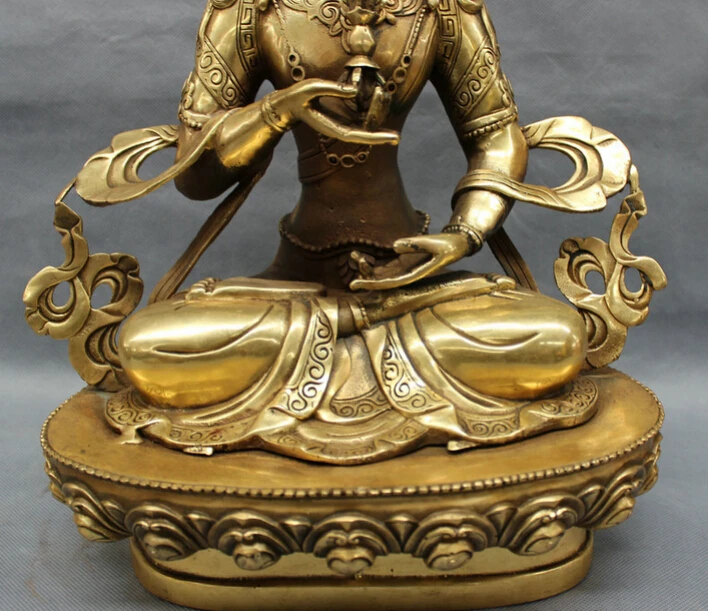 Песня voge Gem S5485 17 &quotТибетский латунный буддизм Joss защита Vajra Vajradhara статуя Будды
