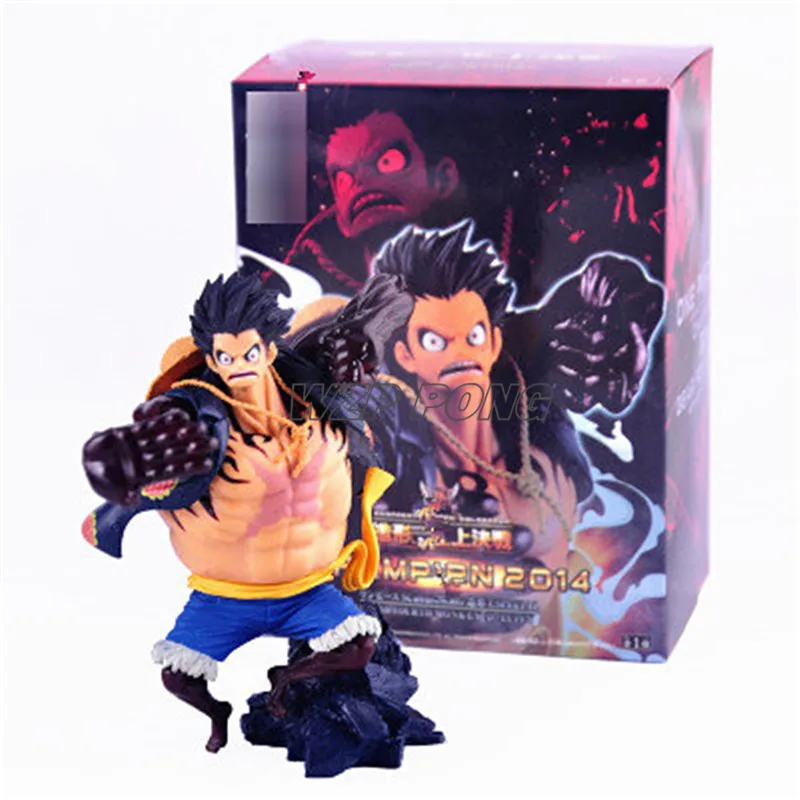 Одна штука боевой Ver Monkey D Luffy Gear 4 Bound Man модель игрушки Луффи Коллекционная фигурка