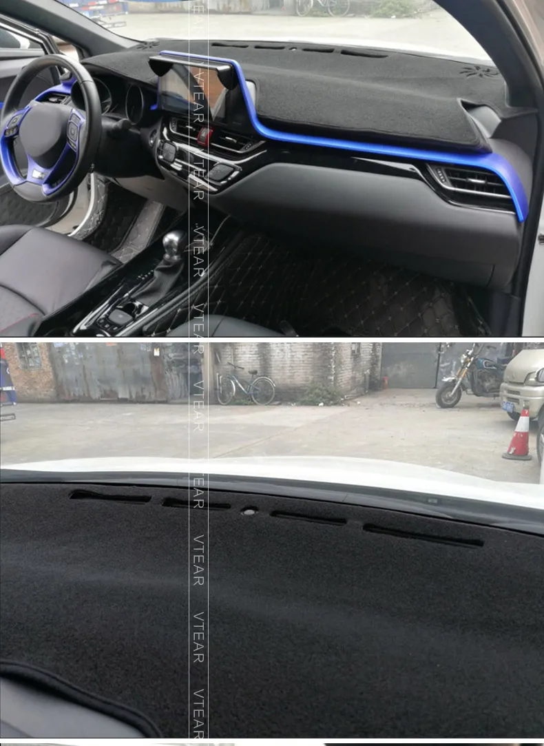Для Toyota C-HR CHR приборной панели автомобиля Избегайте светильник pad Инструмент платформа протектор коврики ковры отделка Аксессуары