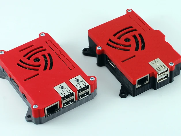 Raspberry Pi 3 2 и чехол модели B + с креплениями VESA детали принтом PLA (без платы)|pi 2|pi 3case case