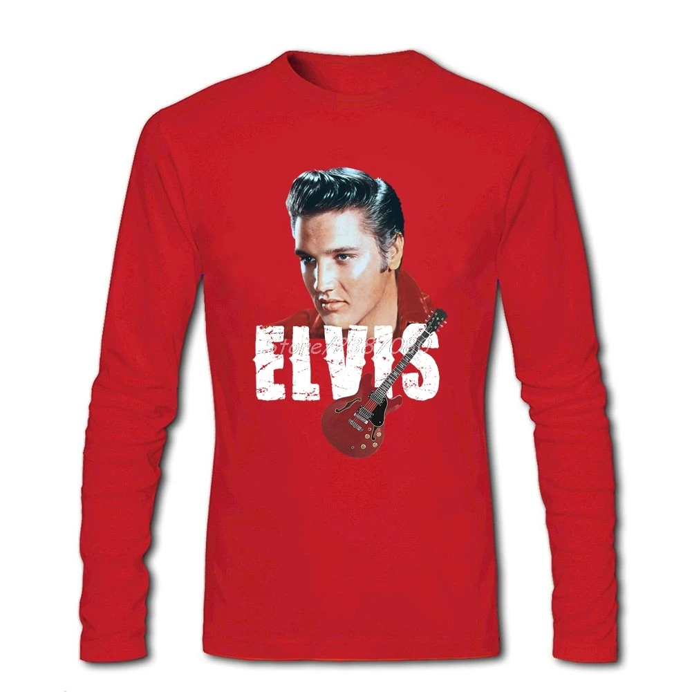 Футболка Elvis новейший дизайн семейные хлопковые рубашки с круглым вырезом и