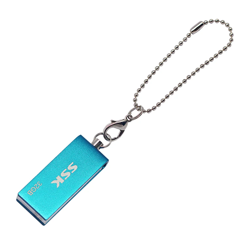 Usb 2.0 16G вращающийся стиль металлический синий и красный 100% водонепроницаемый