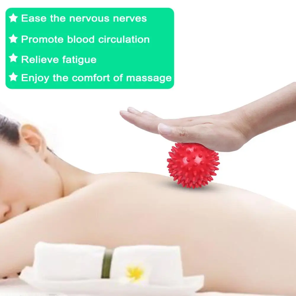 1X Шипованный массаж физиотерапия Лакросс мяч лучше всего подходит для мышечной