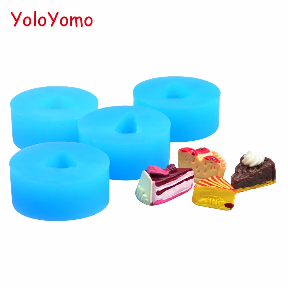 G089YL G127YL G129YL G137YL 3D ломтик торта силиконовая форма-миниатюрная еда Конфеты Шоколад