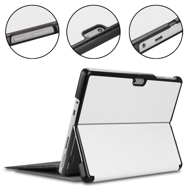 Для microsoft Surface Go 10 дюймов Чехол-подставка для клавиатуры Чехол для поверхности Go+ пленка стилус - Цвет: white
