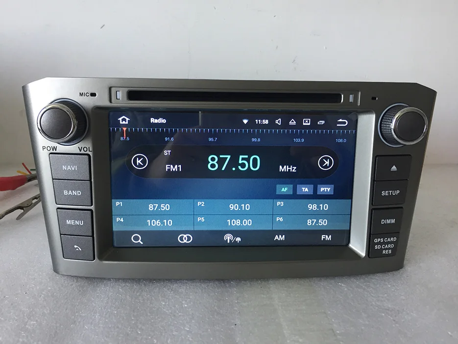 1024x600 четырехъядерный 7 &quotAndroid 1 для Toyota Avensis 2003 2008 2 din автомобильный dvd gps навигация