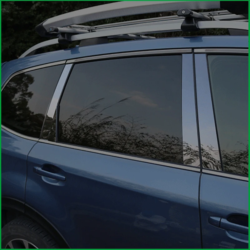 Для Subaru forester 2013- оконная рамка колонны черная Блестящая крышка ПК наклейка отделка 12 шт авто Стайлинг автозапчасти