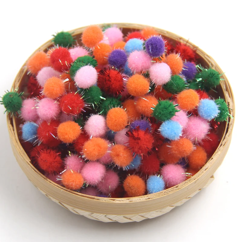 100PCS Size 15-18MM Multi Color Pompoms Soft Pom Poms Balls DIY Craft Home Garden&ampWedding Decoration&ampSewing Accessories Tools | Дом и