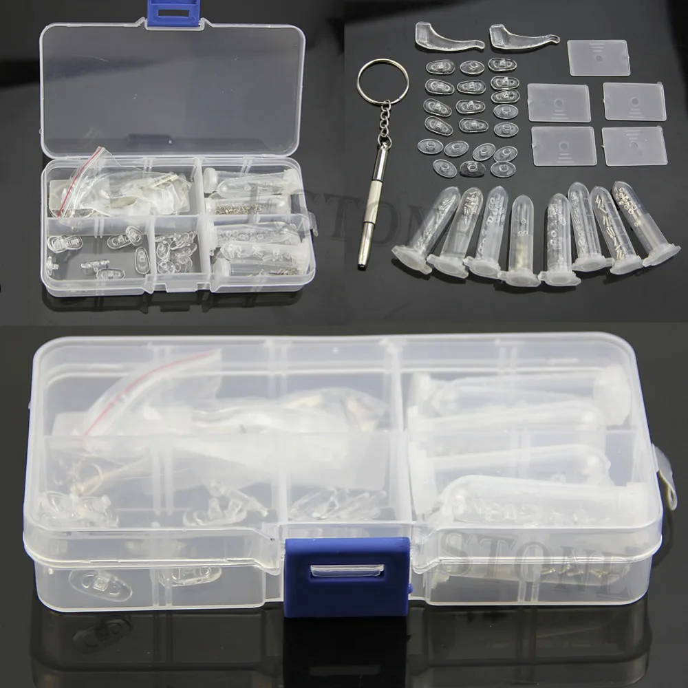 

Eyeglass Sun Glasses Screw Nut Nose Pad Optical Repair Tool Assorted Kit