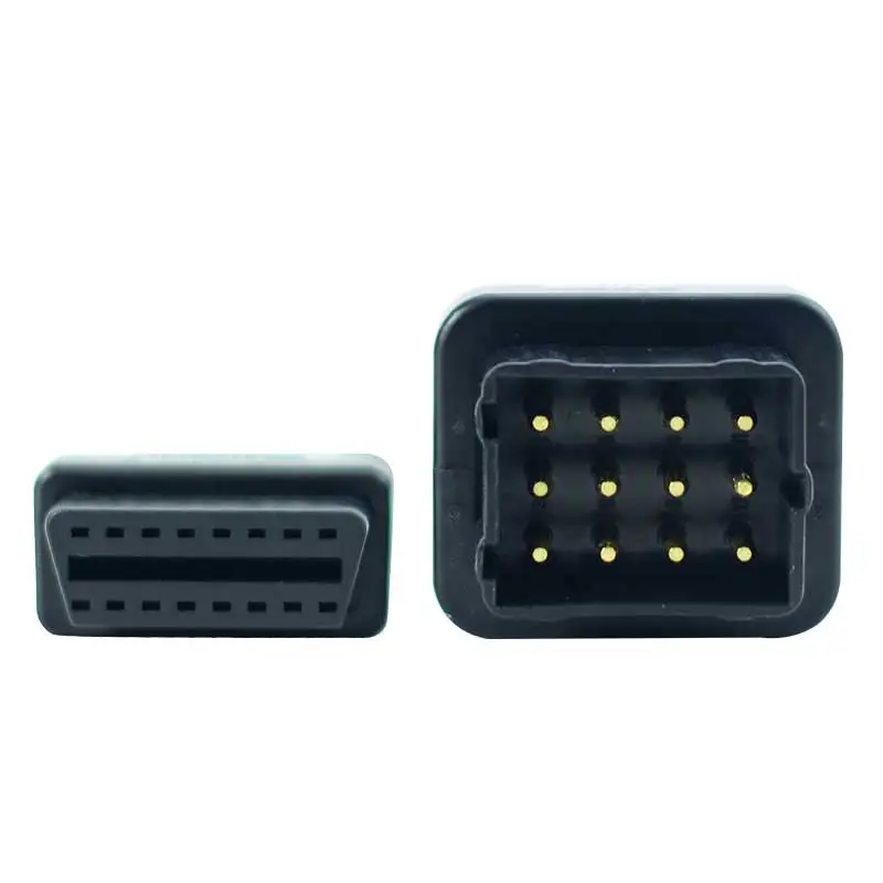 Для Газа 12 Pin 12 Pin штекер OBD2 OBDII DLC 16 Pin 16 Pin Женский адаптер автомобильного диагностического инструмента