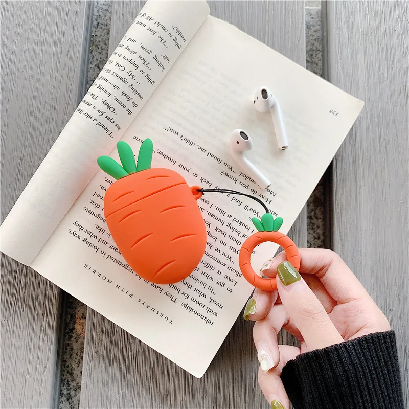 Чехол для Airpods Apple Plug с мультяшным растением Беспроводная зарядка аксессуары