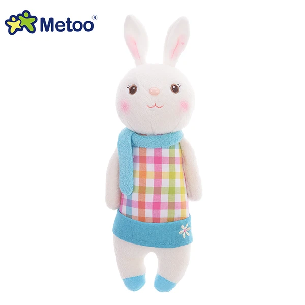 Color grid Tiramisu Кролик милые набивные игрушки для детей мальчик девочки дети подарок на день рождения компаньон плюшевые Мультяшные животные Metoo кукла - Цвет: Color grid