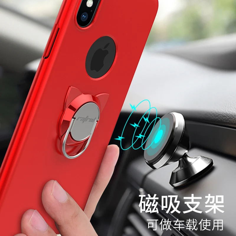Новые чехлы для мобильных телефонов iPhone X задняя крышка с откидной подставкой