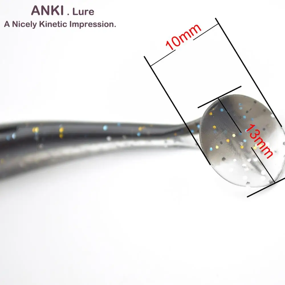 ANKI 75 мм 2 4 г 20/шт. Рыболовные приманки наживки легко Shiner Swimbaits Мягкая силиконовая