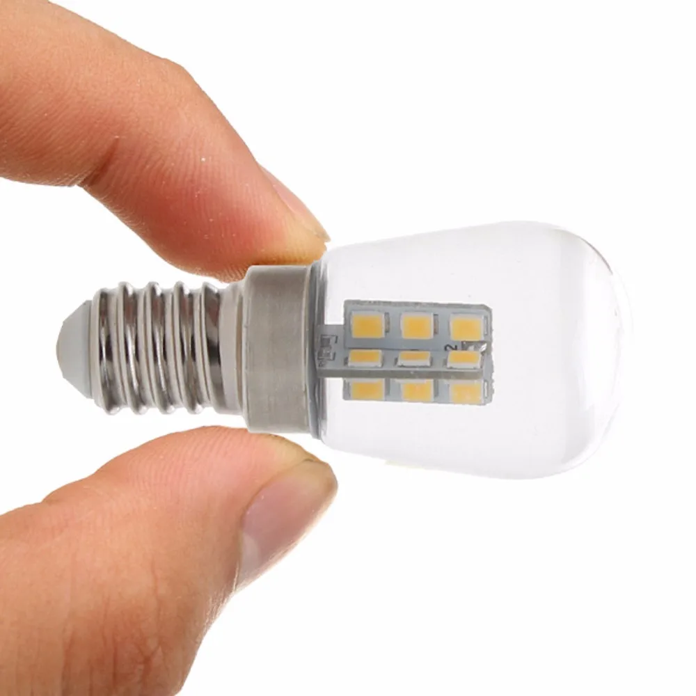 Высокая яркость E12 2 Вт винтовое основание 3014 SMD 24 LED стеклянный абажур лампа