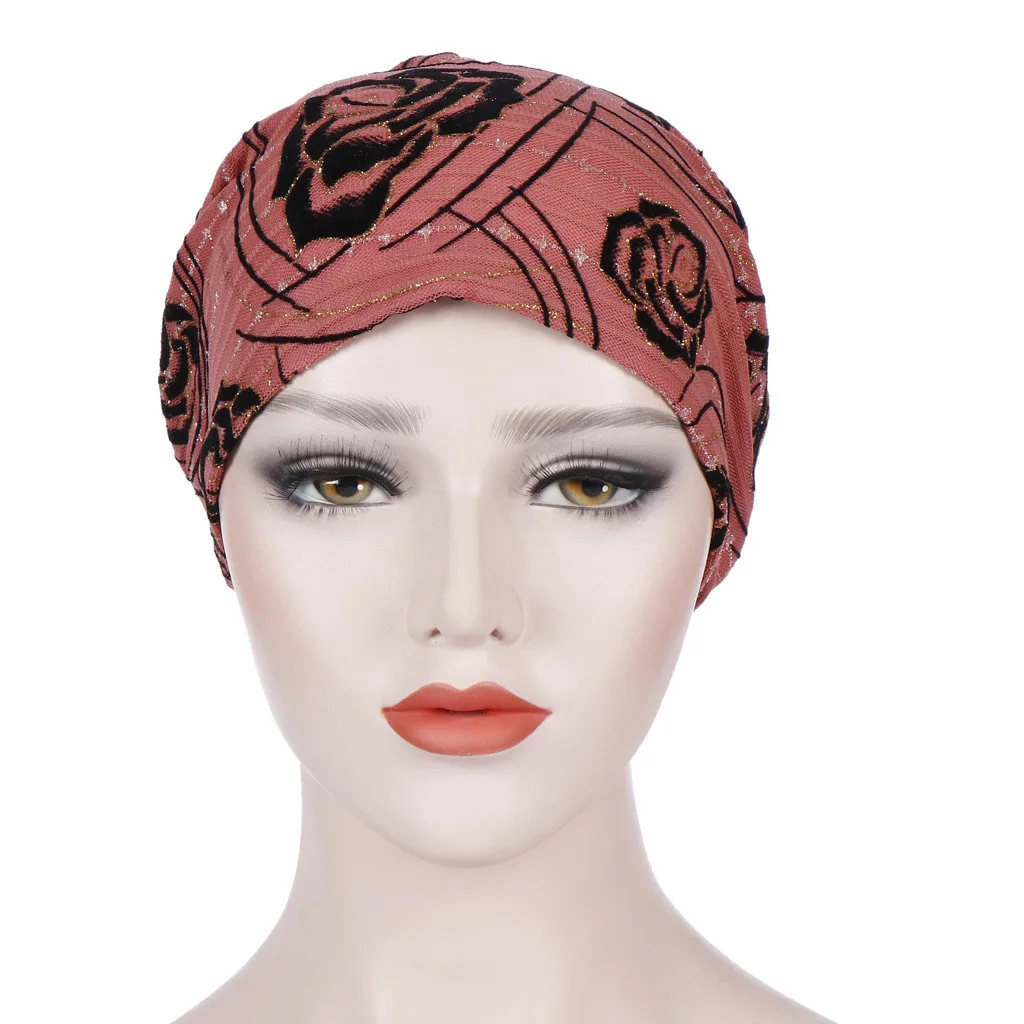 Женская печать рак химиотерапия шляпа летние шапочки без полей эластичная