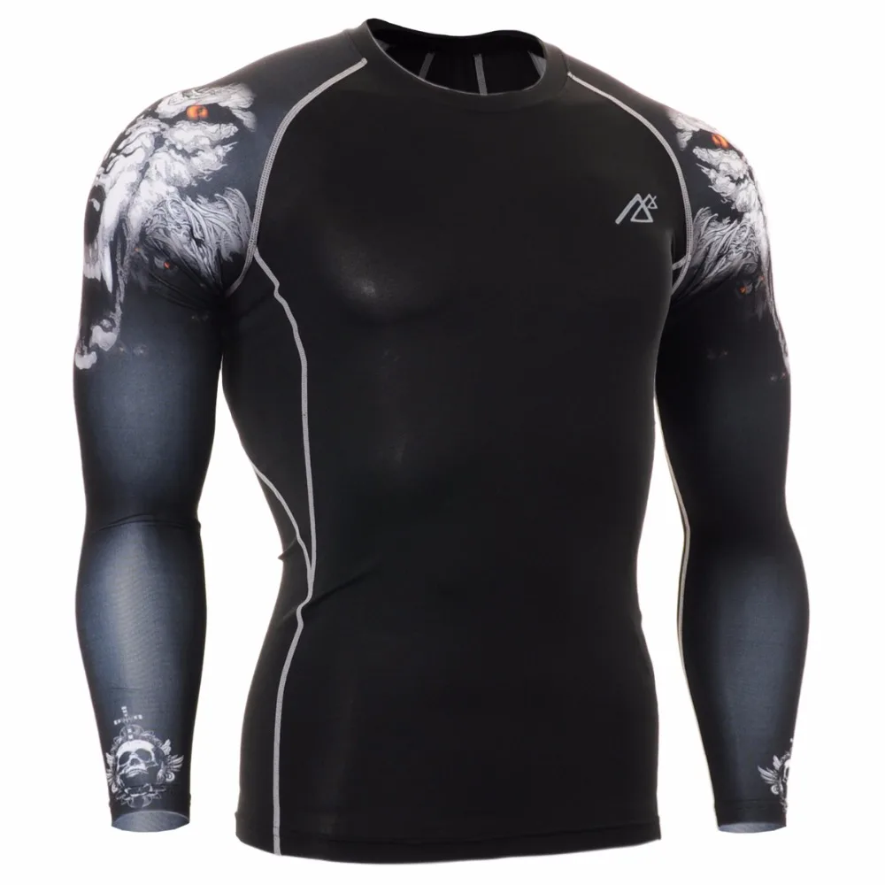 

Men's Sports Underwear Long Sleeve Compression Tight Emonder Running T-shirt Gym Fitness Weight Lifting Shirts Life On Track