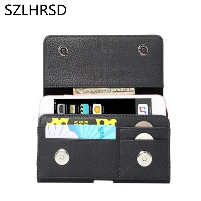 SZLHRSD мужской кожаный чехол с зажимом для ремня поясная сумка телефона JUST5 Freedom C100 |