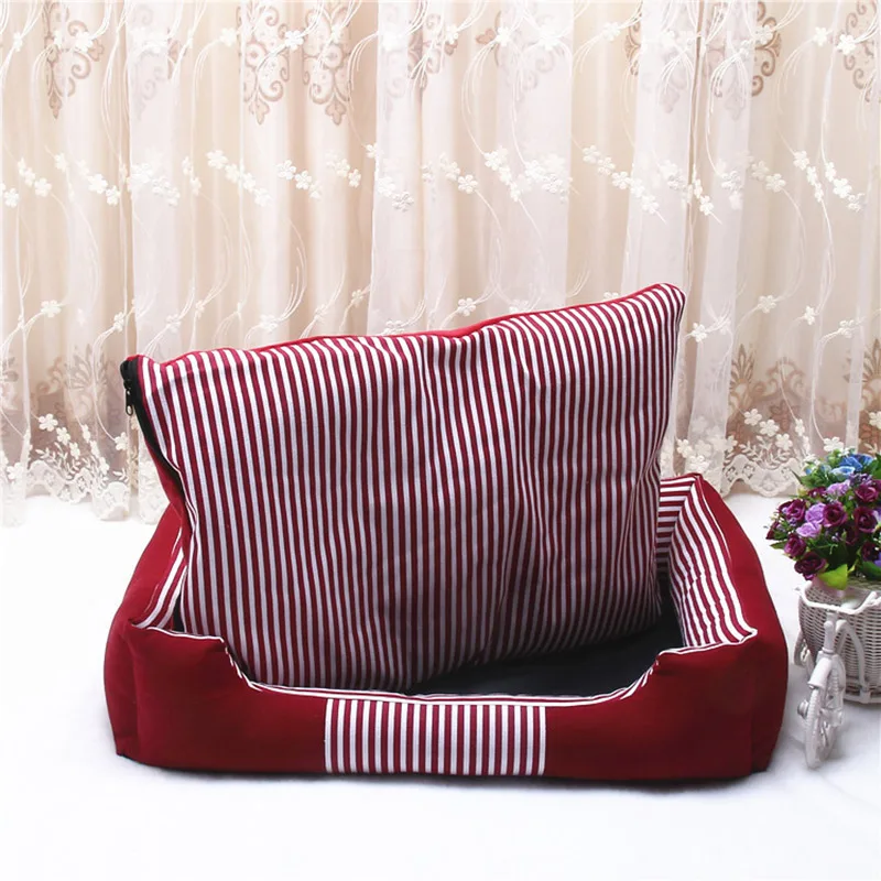 Srtipe кровать для собаки теплый флисовый диван большой золотой ретривер Хаски