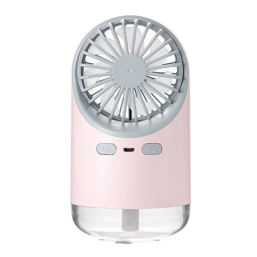 Pink USB вентилятор гаджет персональный охлаждающий туман вентилятор с увлажнением мини USB запотевающий Вентилятор распылитель воды вентилятор USB вентилатер гаджеты Cool - Цвет: Pink