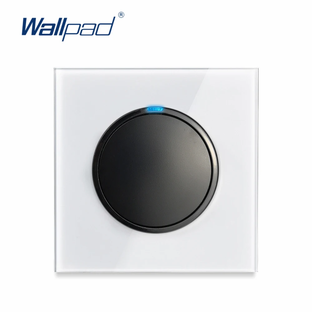 Настенный светодиодный выключатель Wallpad L6 1 банда 2 сторонний кнопка