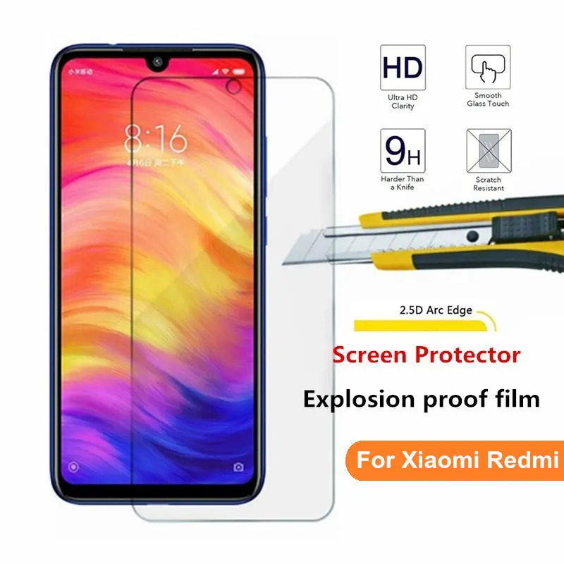 Закаленное стекло для Xiaomi Redmi 6 6a 7 7a K20 Pro 4x 5a Note 5 4 Global Smartphone 9 H Защитная пленка