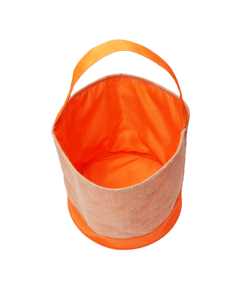 10 шт мешковины конфеты трюк или лечения Хэллоуин ведро лоскутное оранжевый стиль