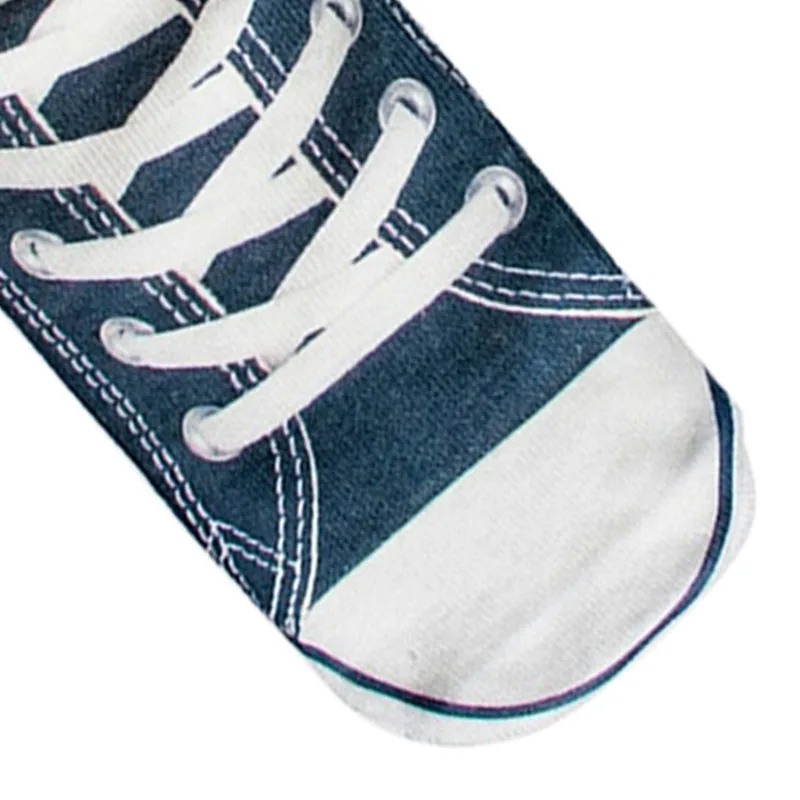 Новинка 2017 носки с 3D принтом темно синего цвета унисекс из полиэстера для весны и