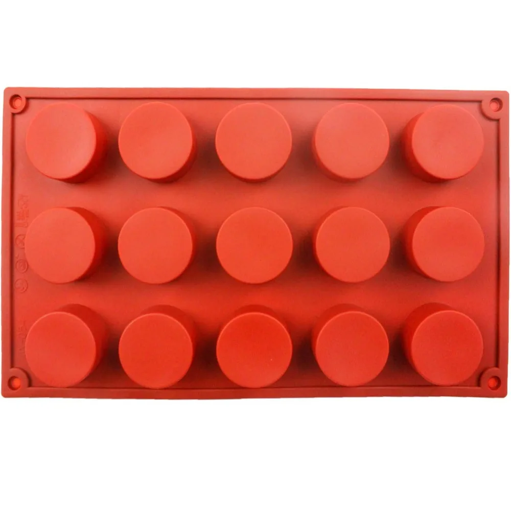 Универсальный 15 отверстий цилиндр силиконовая форма для ручной работы мыло желе